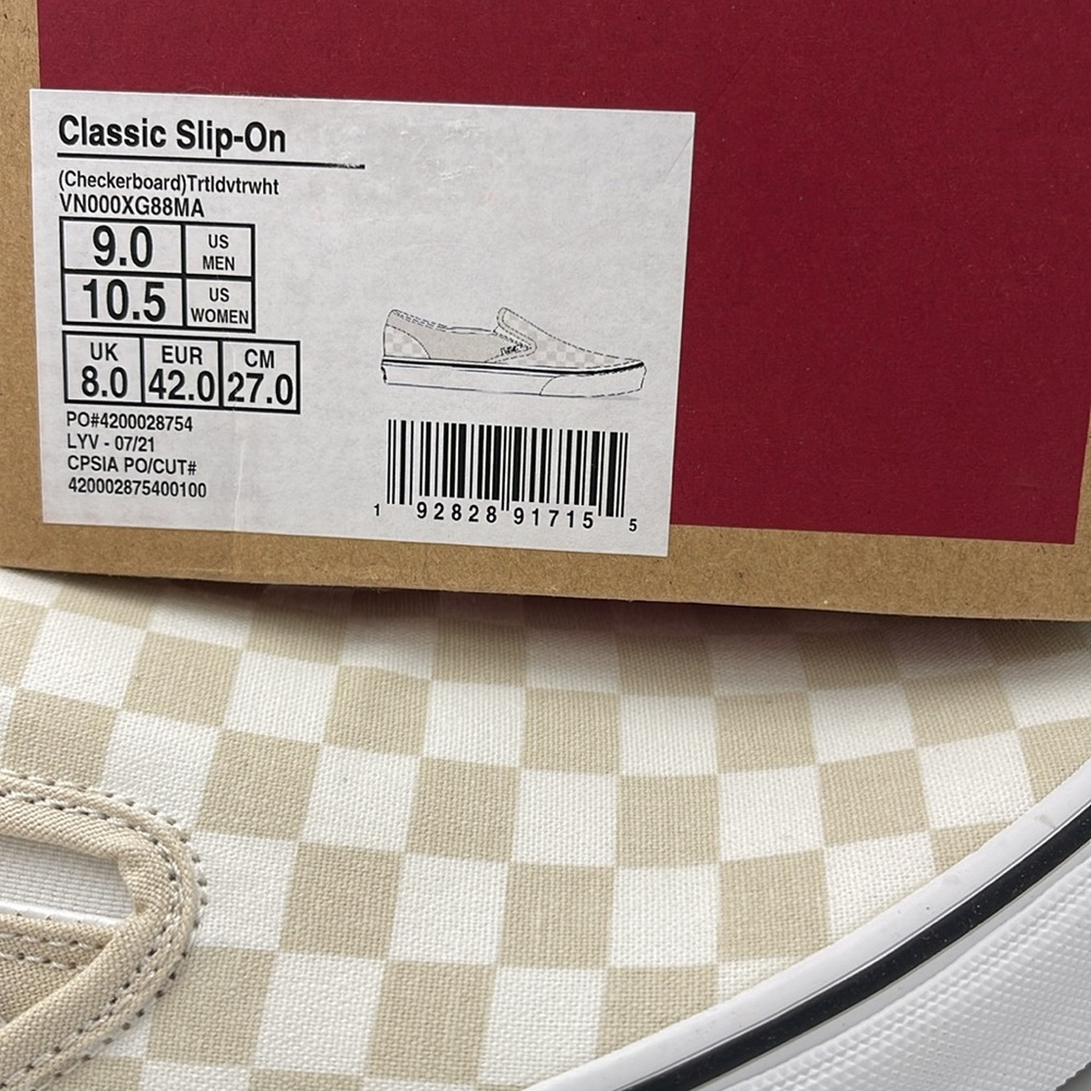 Vans WMNS Checkerboard Sneakers Classic Slip-On
(Checkerboard)Trtldvtrwht - Picture 16 of 16